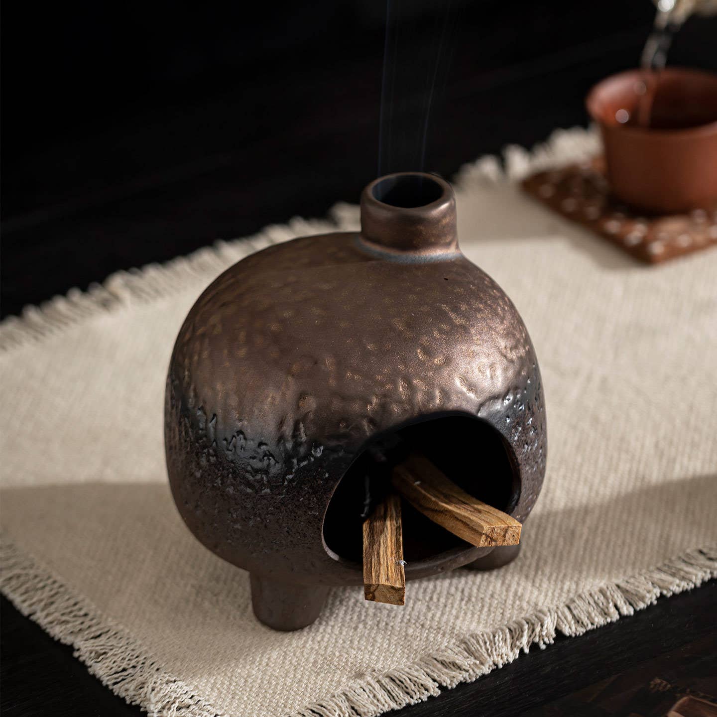 Little Golden House Fireplace