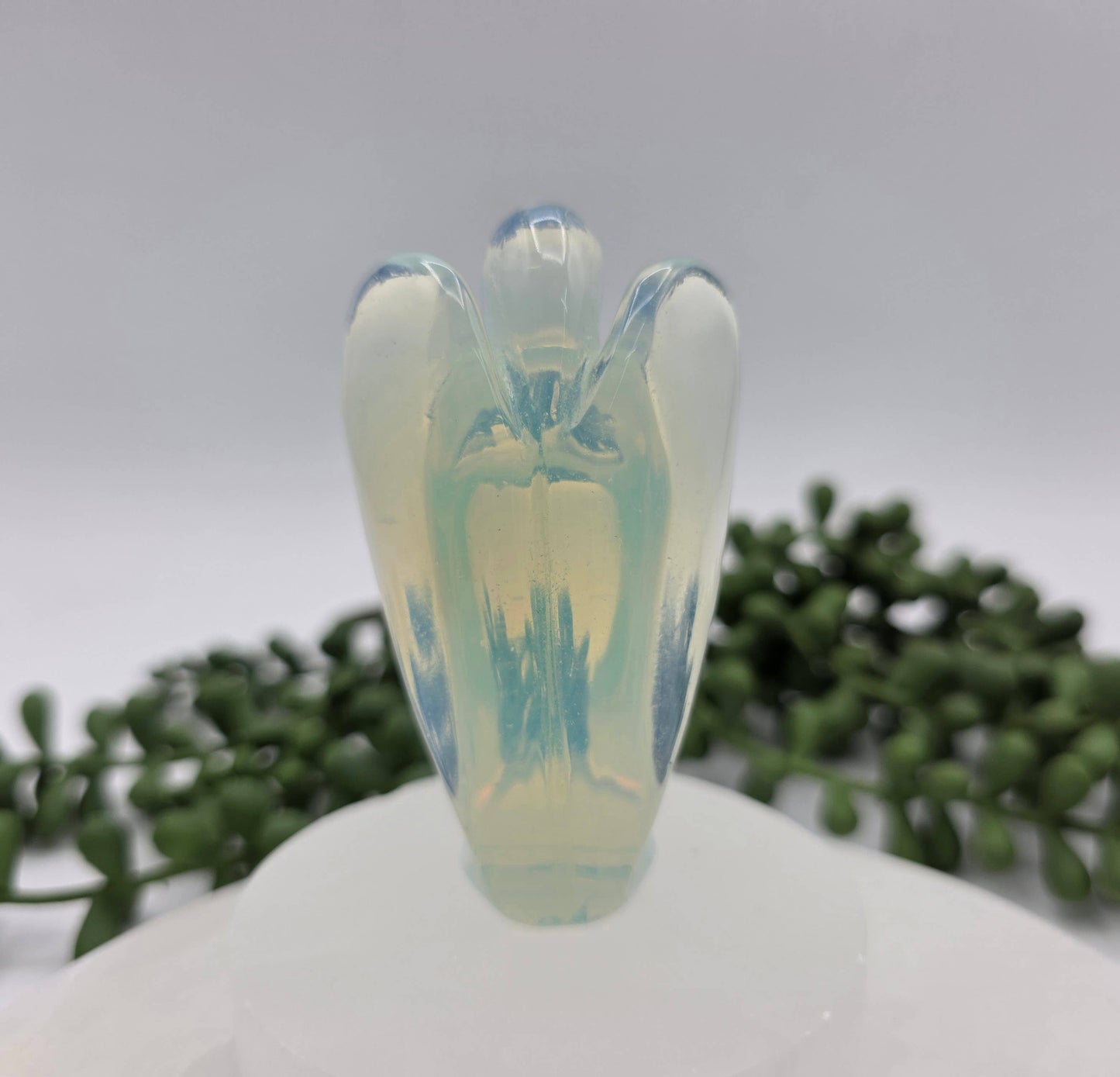 Opalite Gemstone Angel Figurine (3")