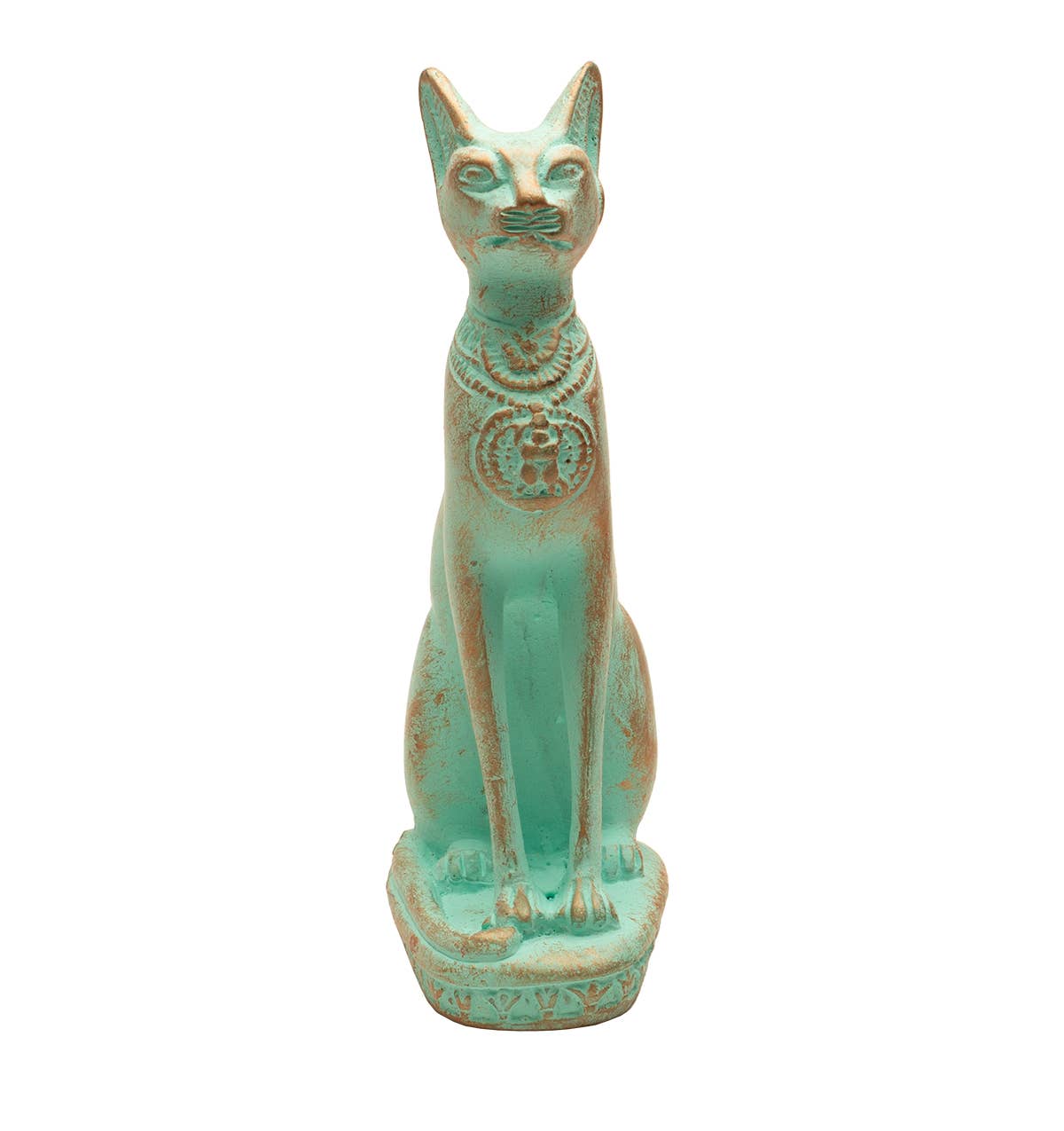 Bastet Cat Statues - Patina - Egyptian Goddess