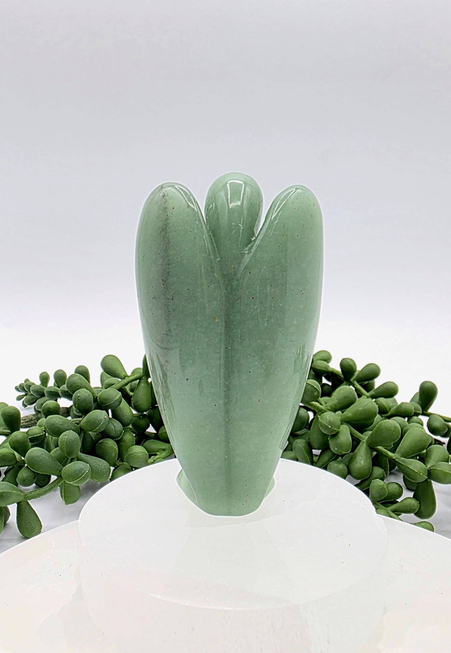 Aventurine Gemstone Angel Figurine (3")