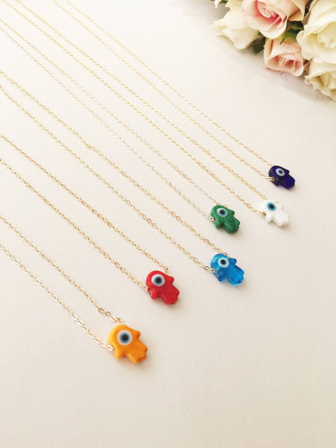 Hamsa and Evil Eye Necklace