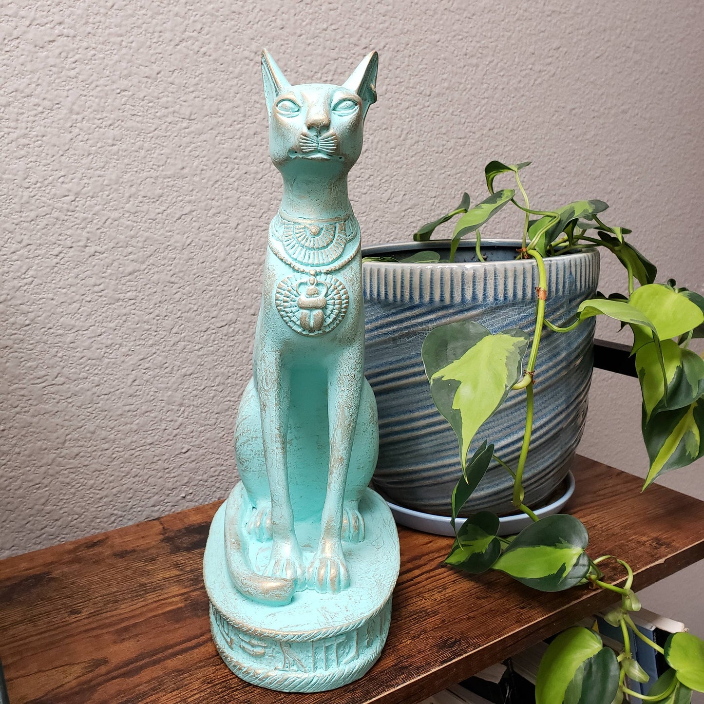 Bastet Cat Statues - Patina - Egyptian Goddess
