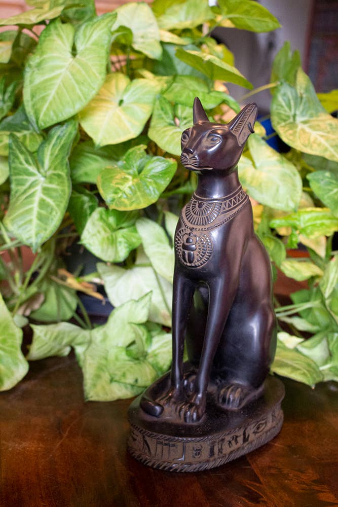 Bastet Cat Statues - Black - Egyptian Goddess