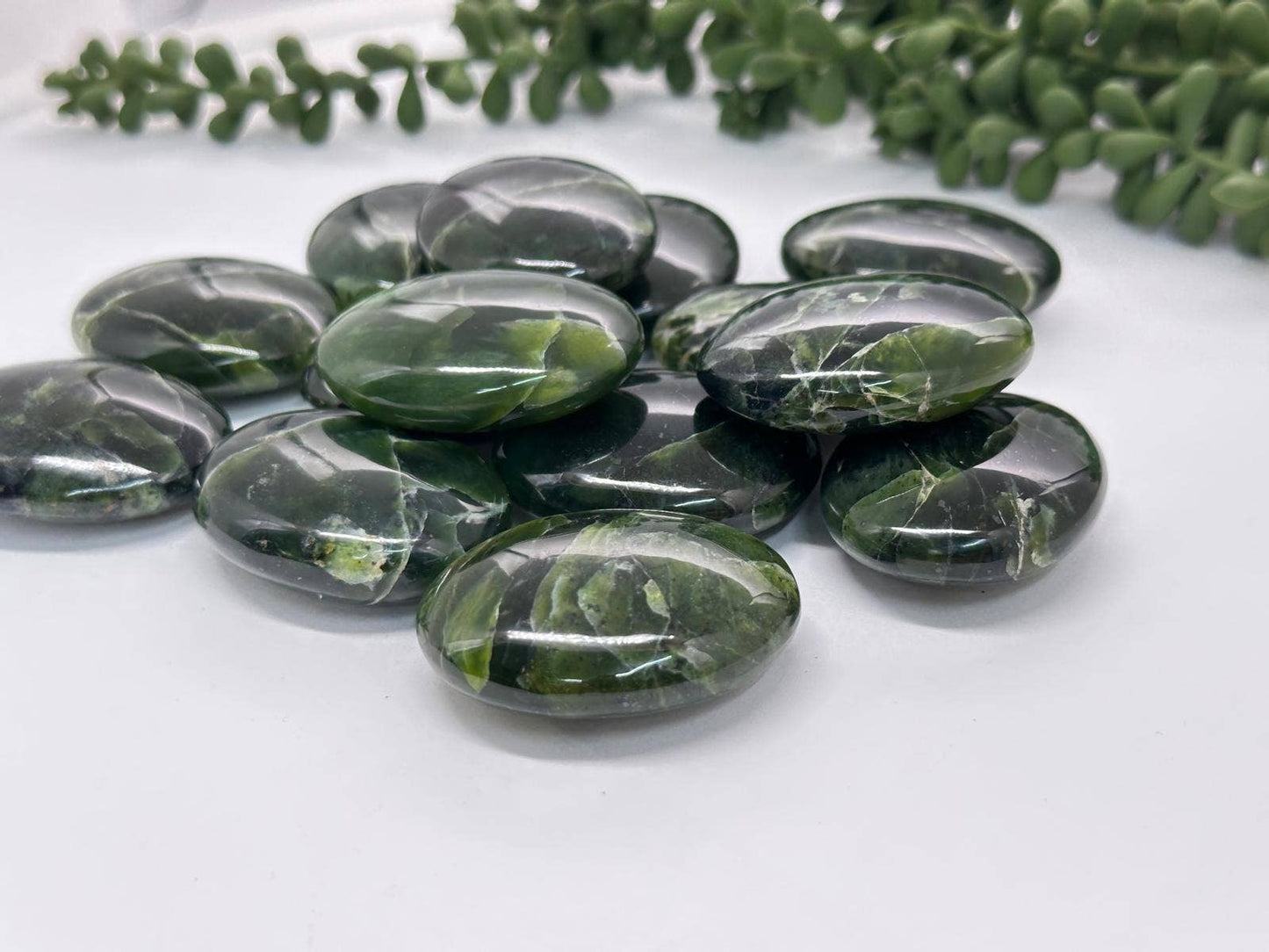 Nephrite Jade Palm Stone
