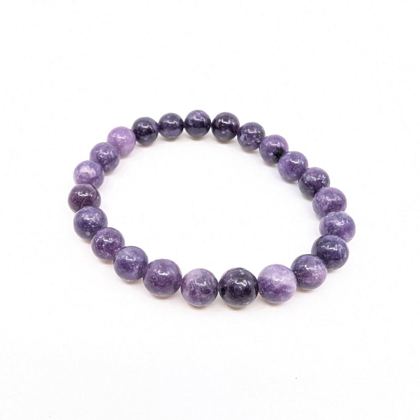 Lepidolite 8mm 7.5” Stretch Bracelet