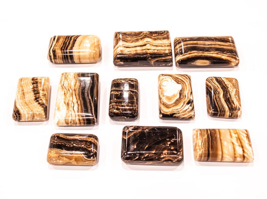 Chocolate Calcite Rectangle Soaps Palm Stone