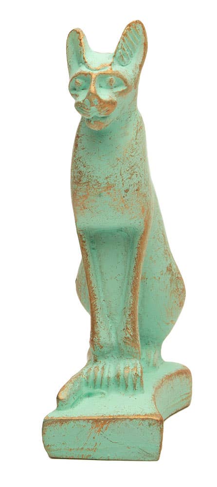 Bastet Cat Statue Patina Mini - 3"