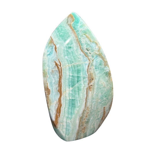 Caribbean Blue Calcite (Seafoam Calcite) Flames