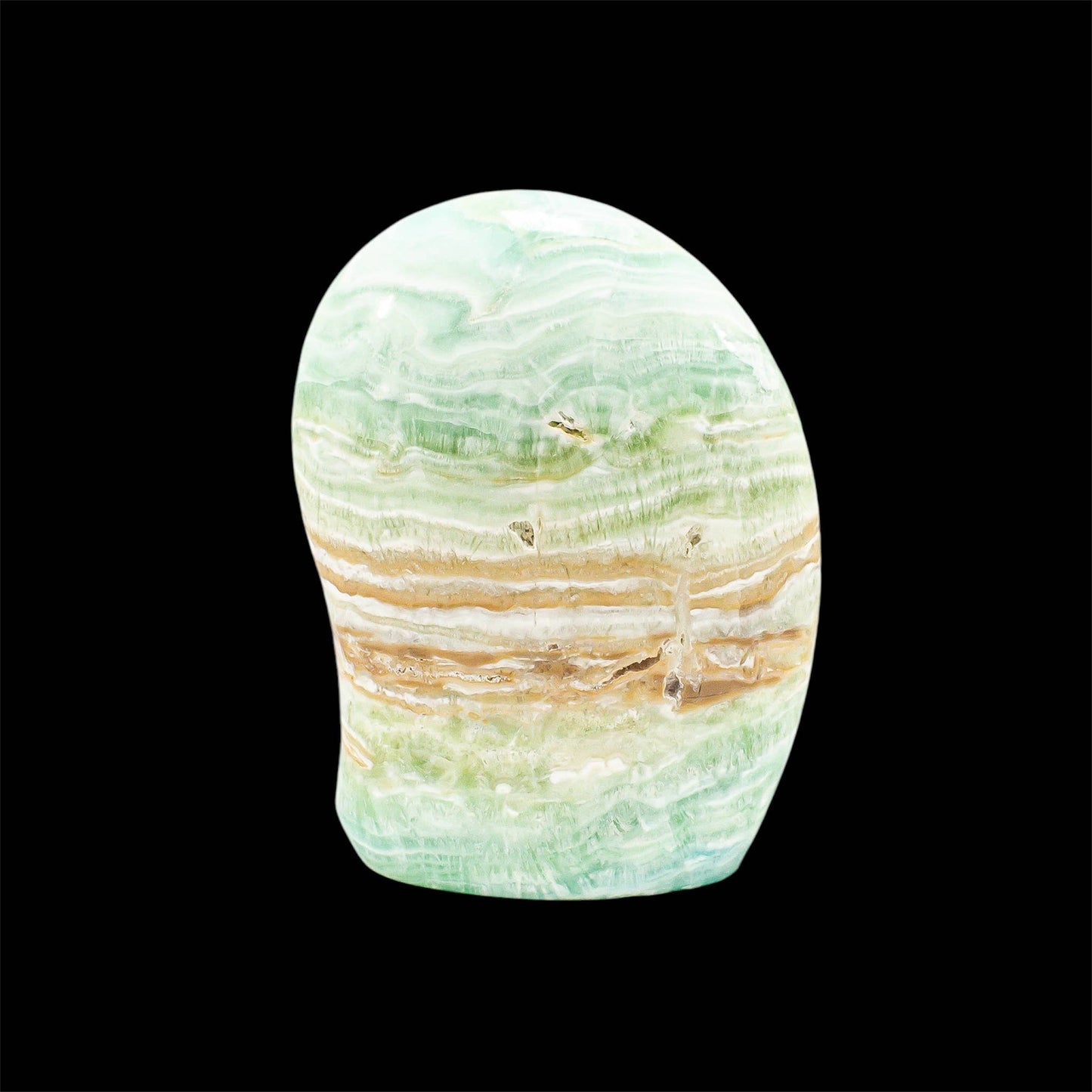 Caribbean Blue Calcite (Seafoam Calcite) Free Forms Rounded