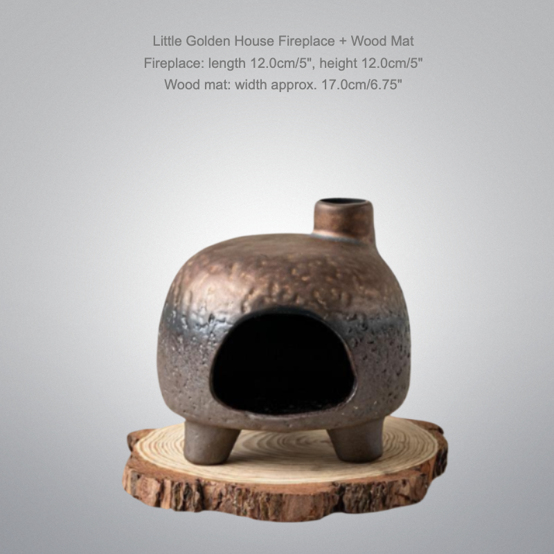 Little Golden House Fireplace