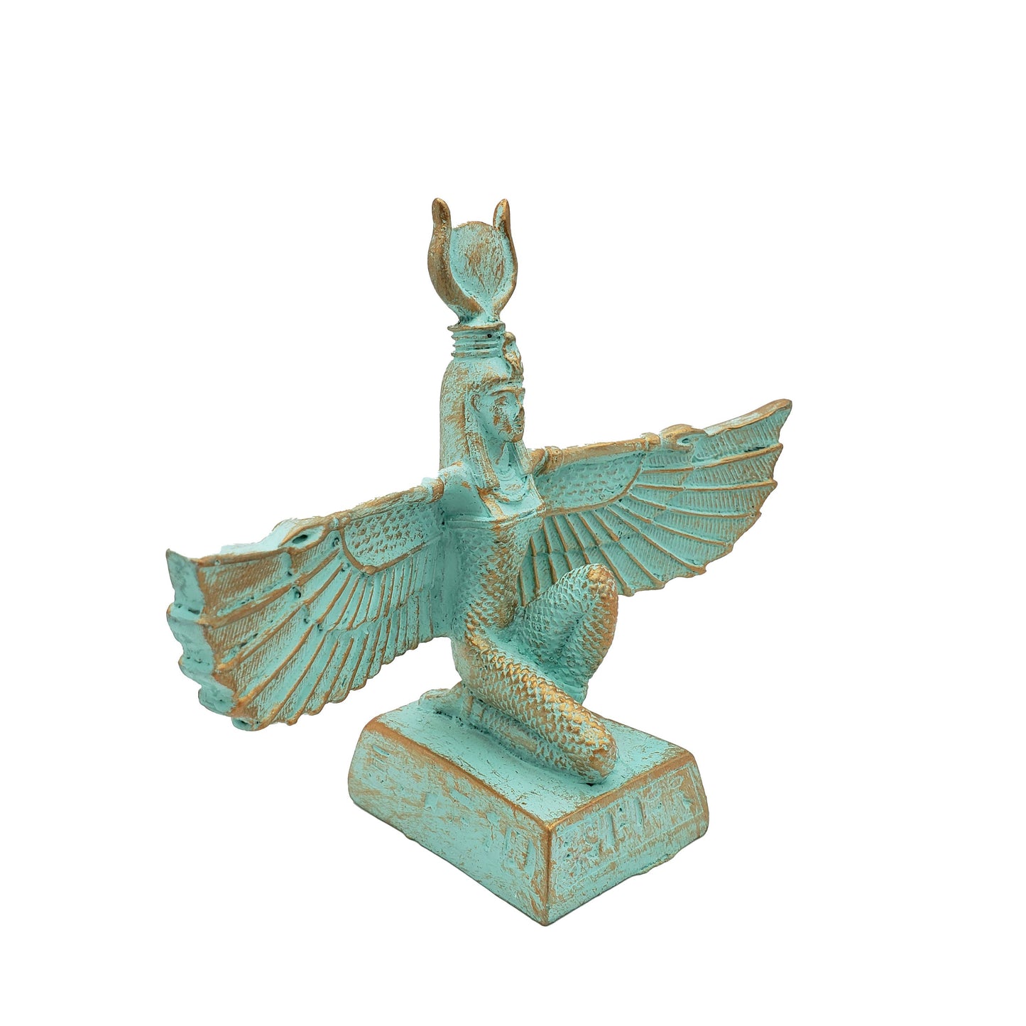 Winged Isis Patina - 6"