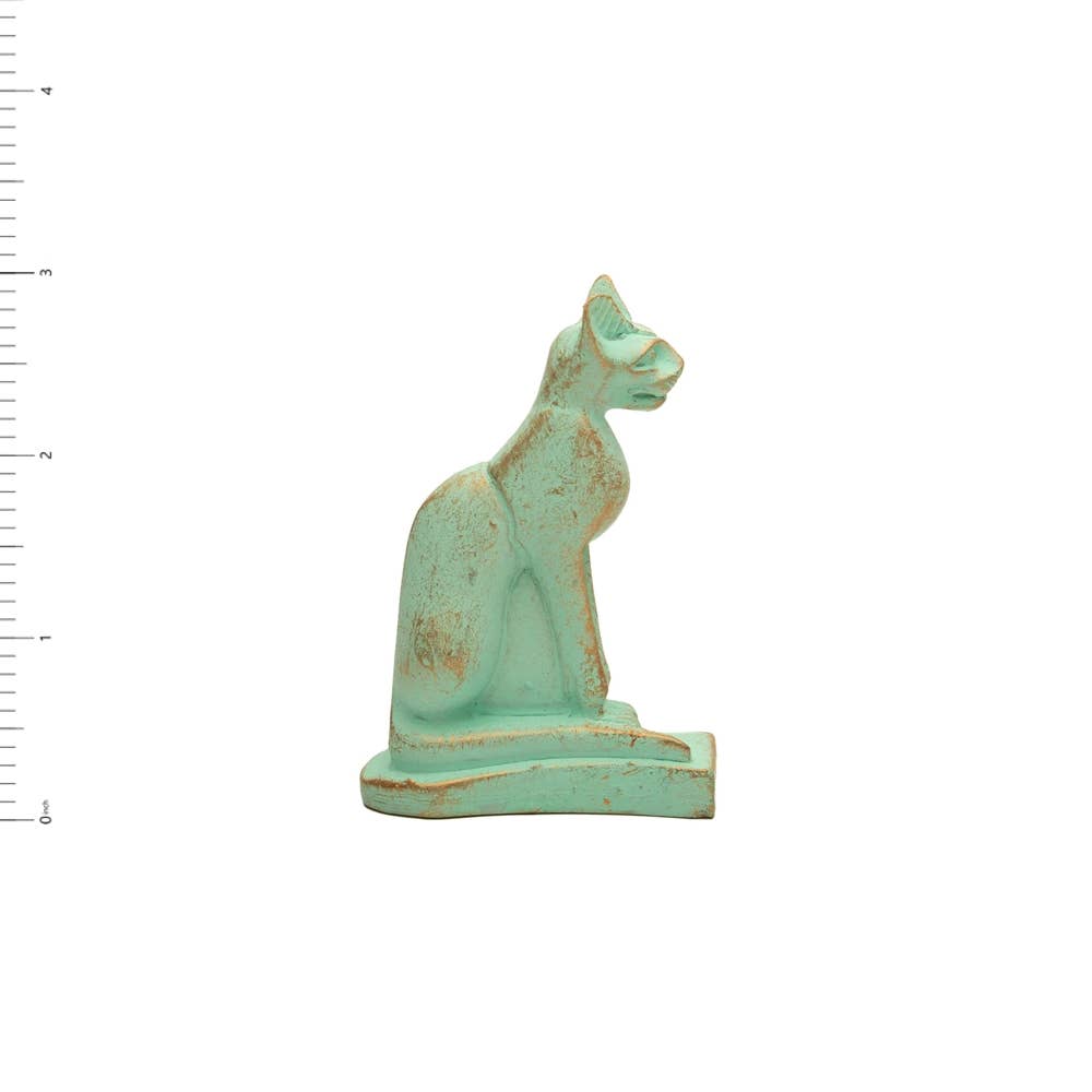 Bastet Cat Statue Patina Mini - 3"