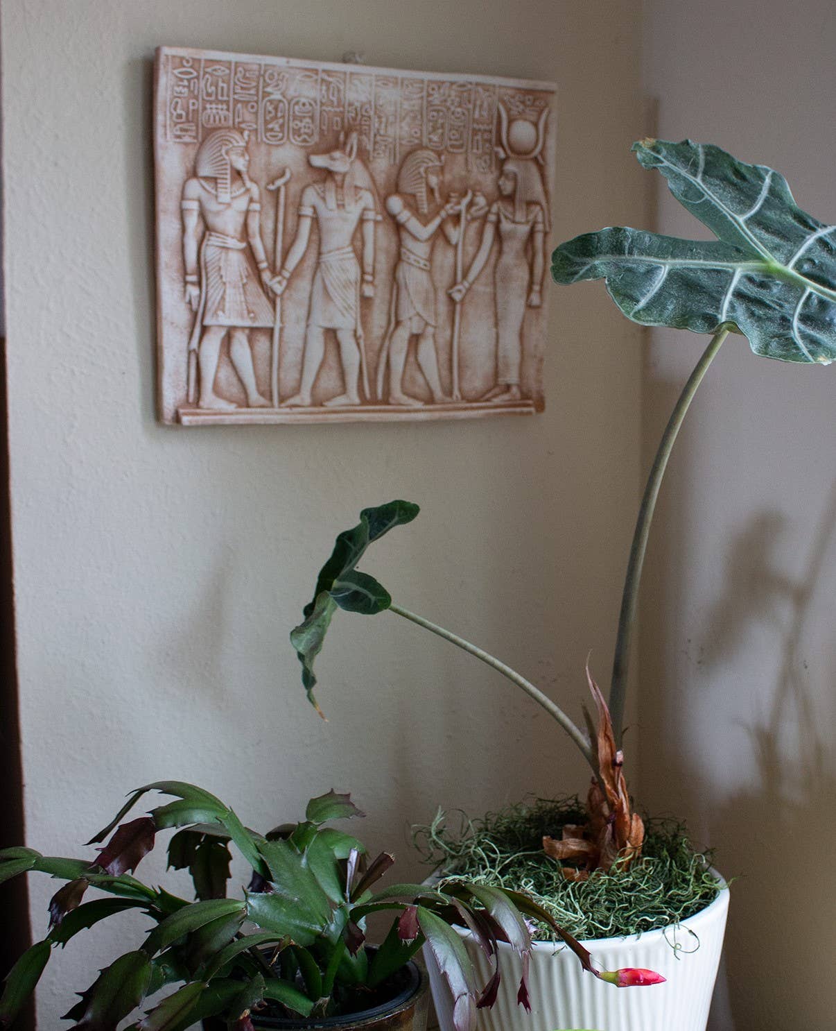 Anubis and Isis Plaque - 10"