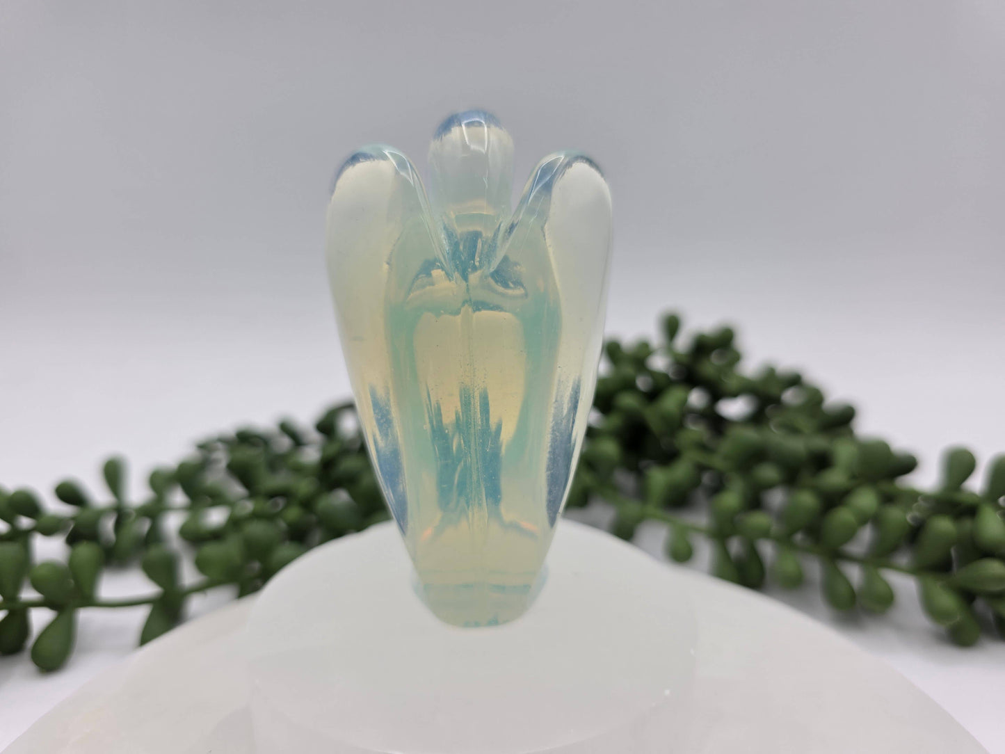 Opalite Gemstone Angel Figurine (3")