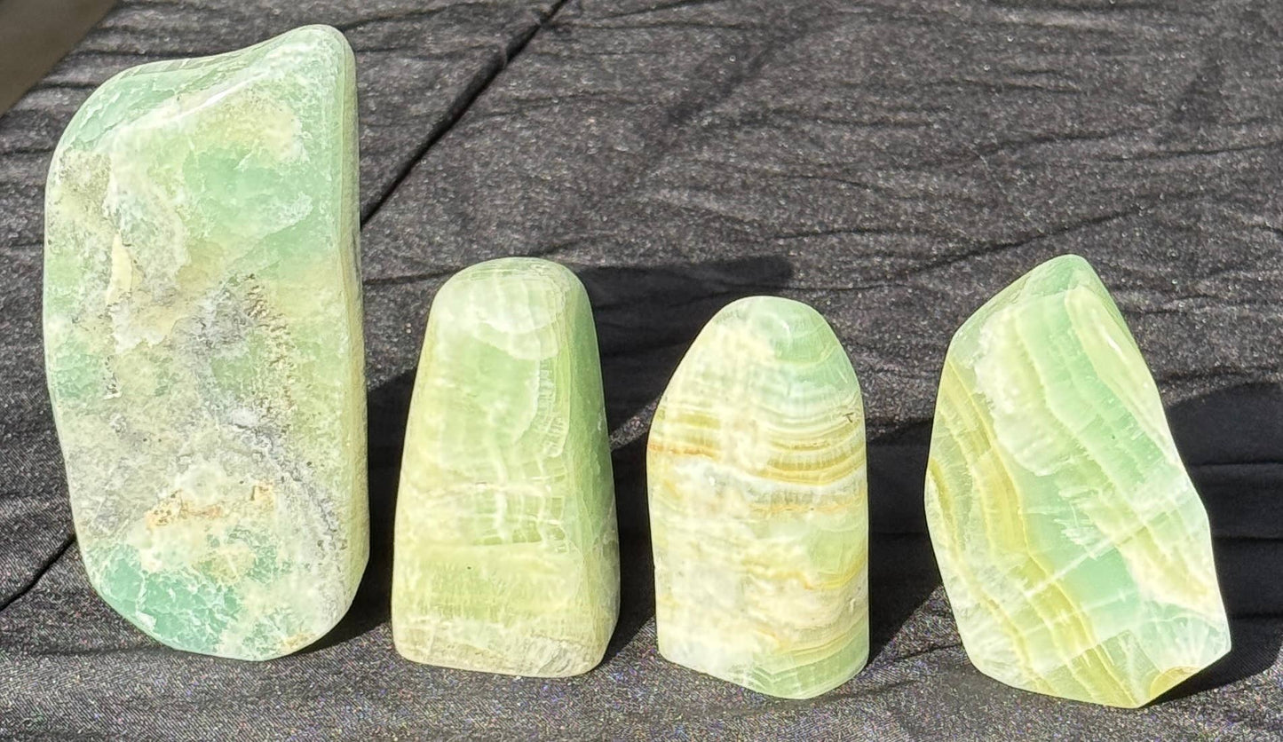 Pistachio Calcite Freeforms
