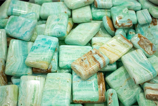 Seafoam Calcite Rectangle Soaps