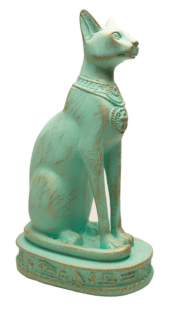 Bastet Cat Statues - Patina - Egyptian Goddess