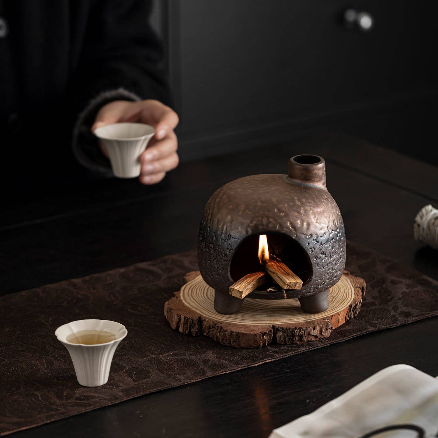 Little Golden House Fireplace