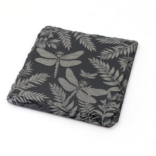 Slate Stone Coaster - Dragonfly B