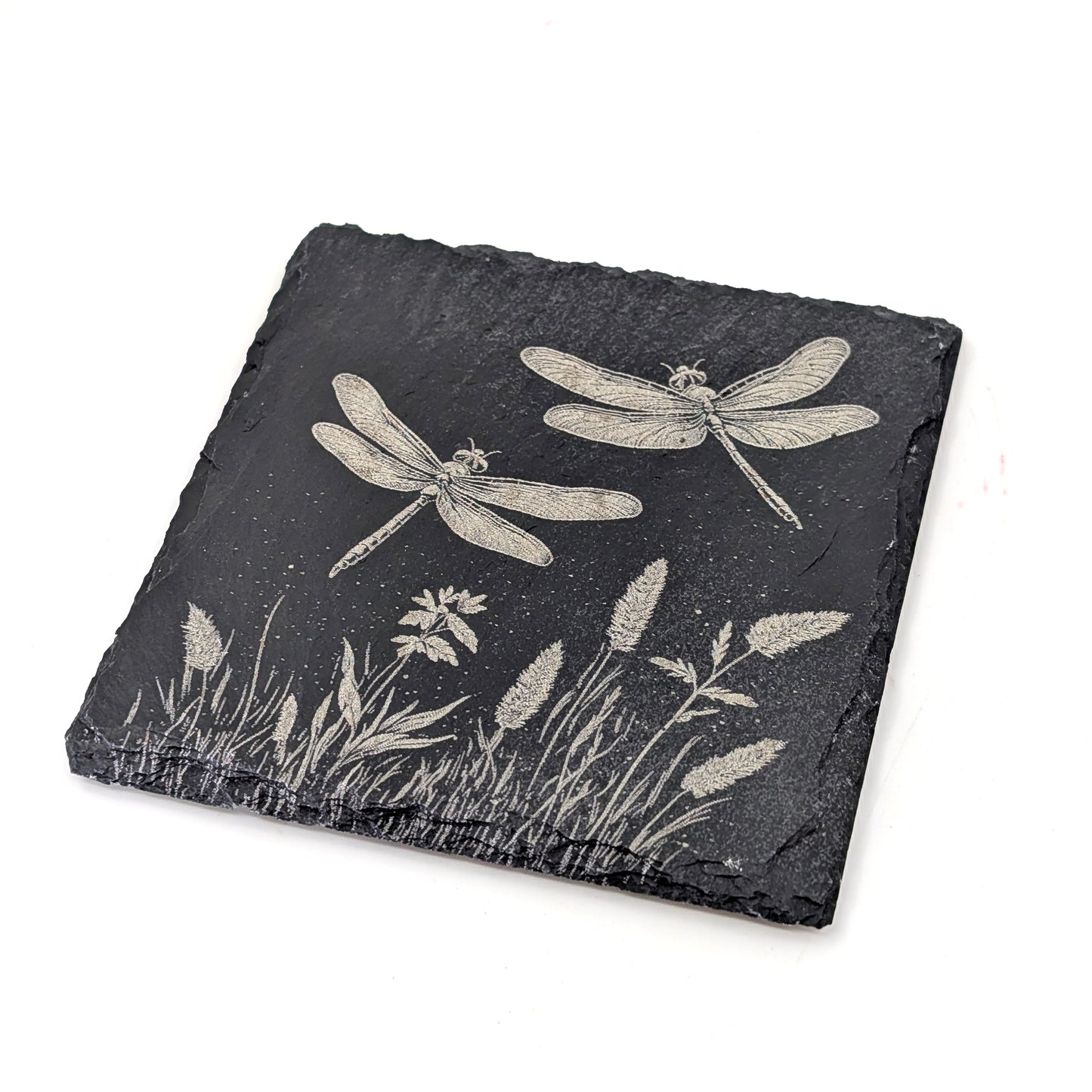 Slate Stone Coaster - Dragonfly C