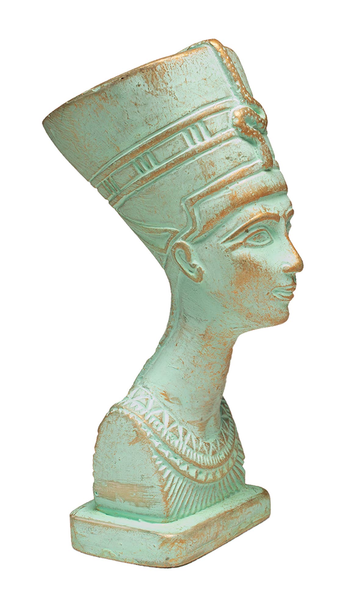 Nefertiti Bust Patina Sm - 4.5"