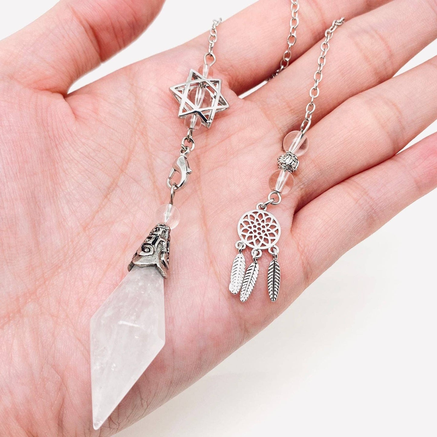 Dream Catcher Chain Conical Chakra Pendulum Charms