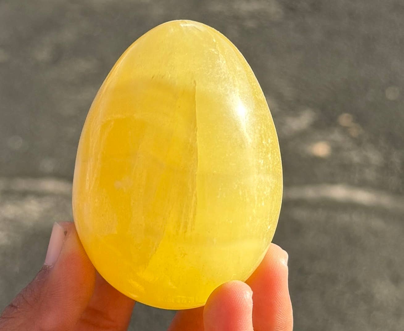Lemon Calcite Egg