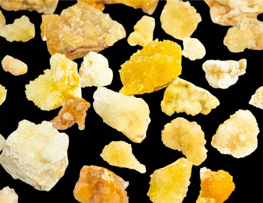 Indonesian Calcite Specimen Clusters Uv Reactive
