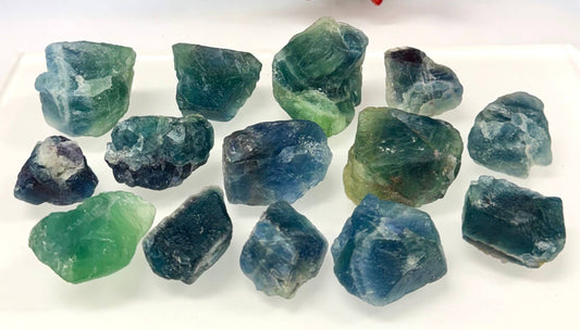 Natural Blue Green Rough Fluorite Raw 1pc.