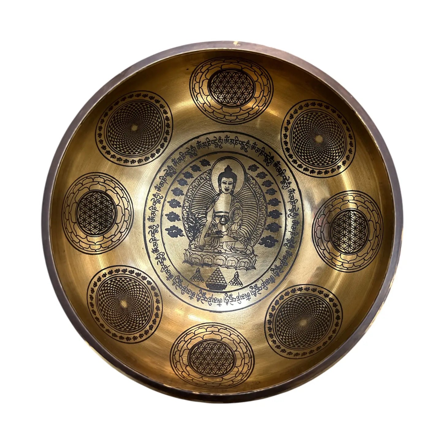 Tibetan Laser carving Singing Bowls 4"