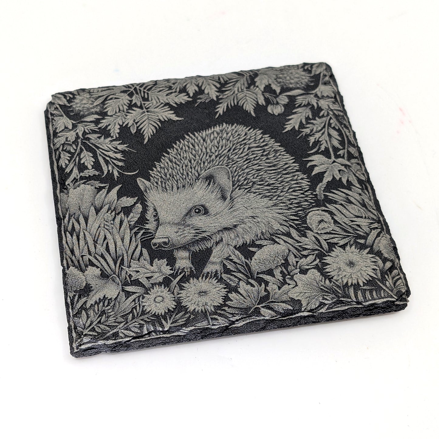 Slate Stone Coaster - Hedgehog A