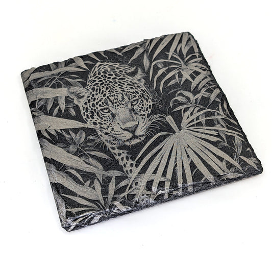 Slate Stone Coaster - Leopard