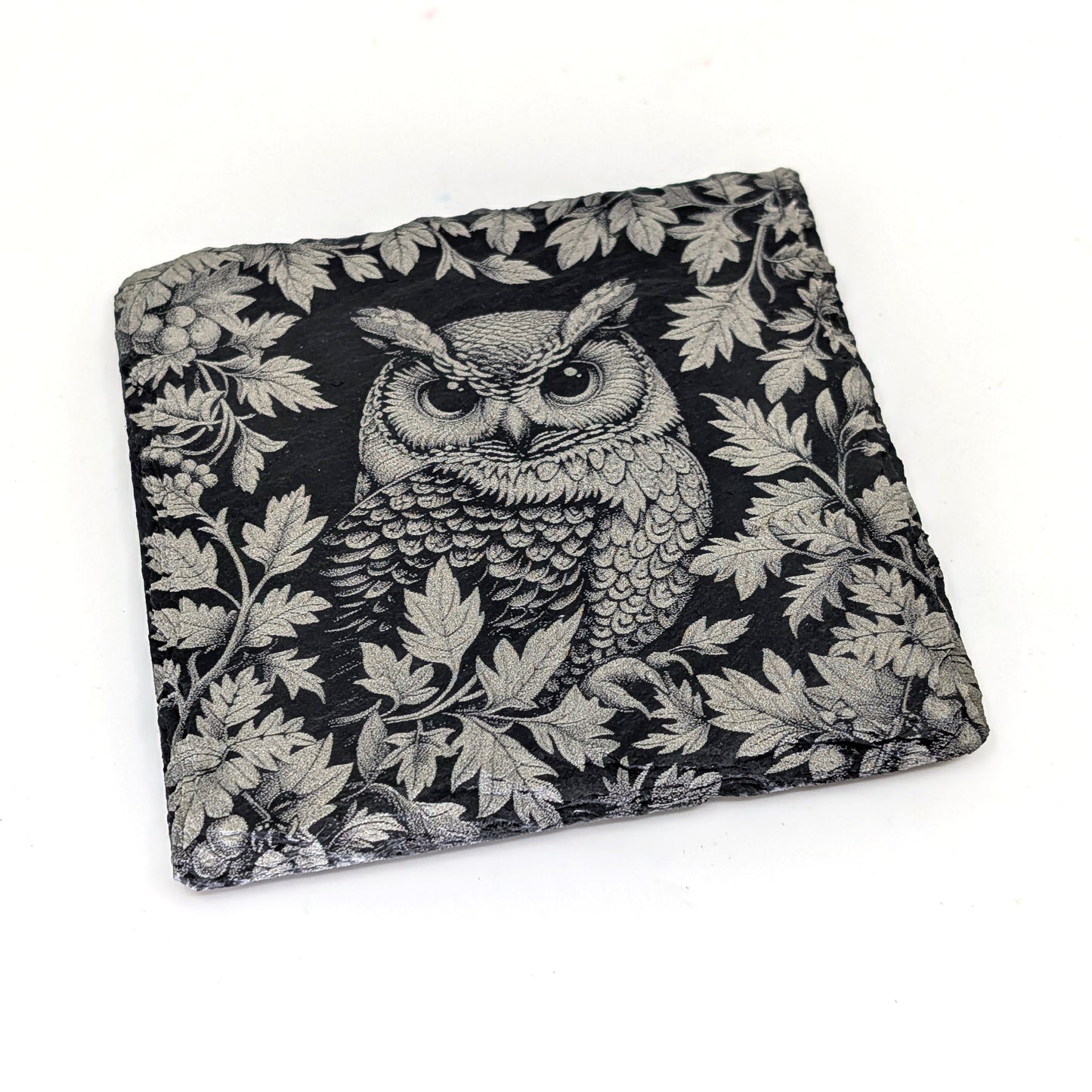 Slate Stone Coaster - Owl