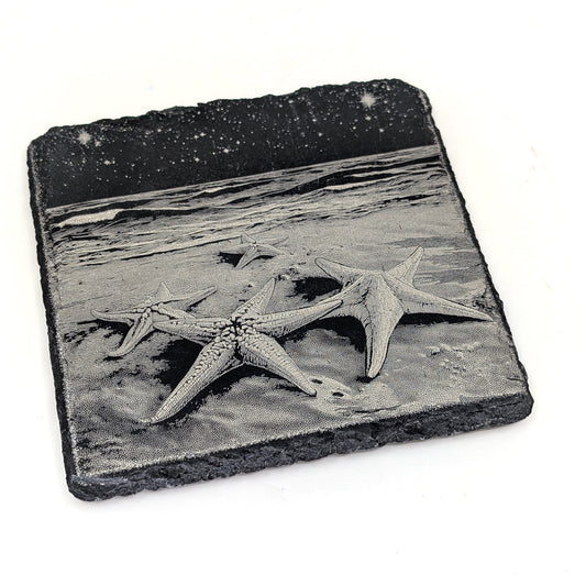 Slate Stone Coaster - Sea Stars