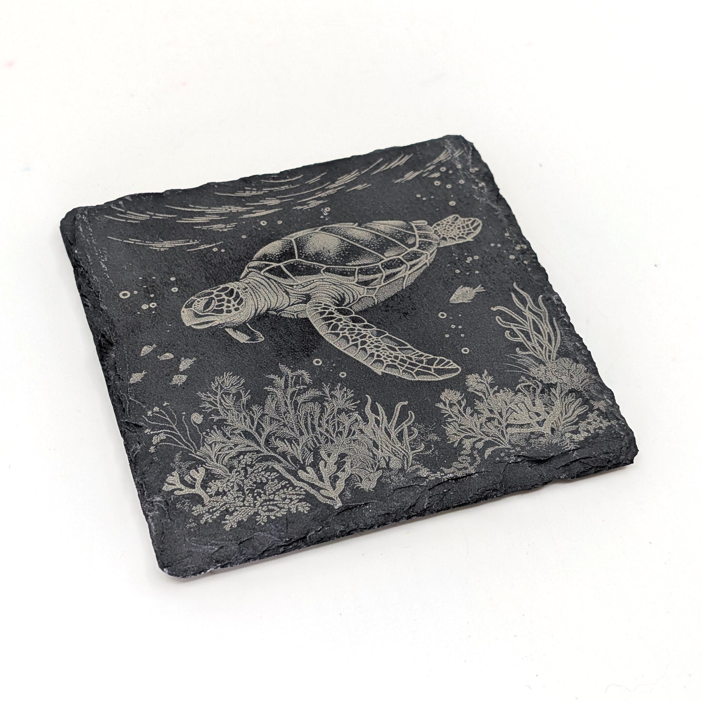 Slate Stone Coaster - Sea Turtle