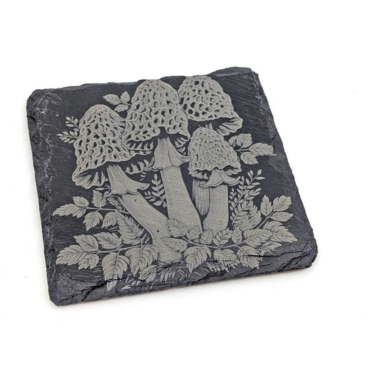 Slate Stone Coaster - Mushroom A