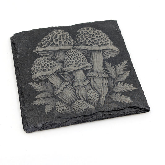 Slate Stone Coaster - Mushroom B