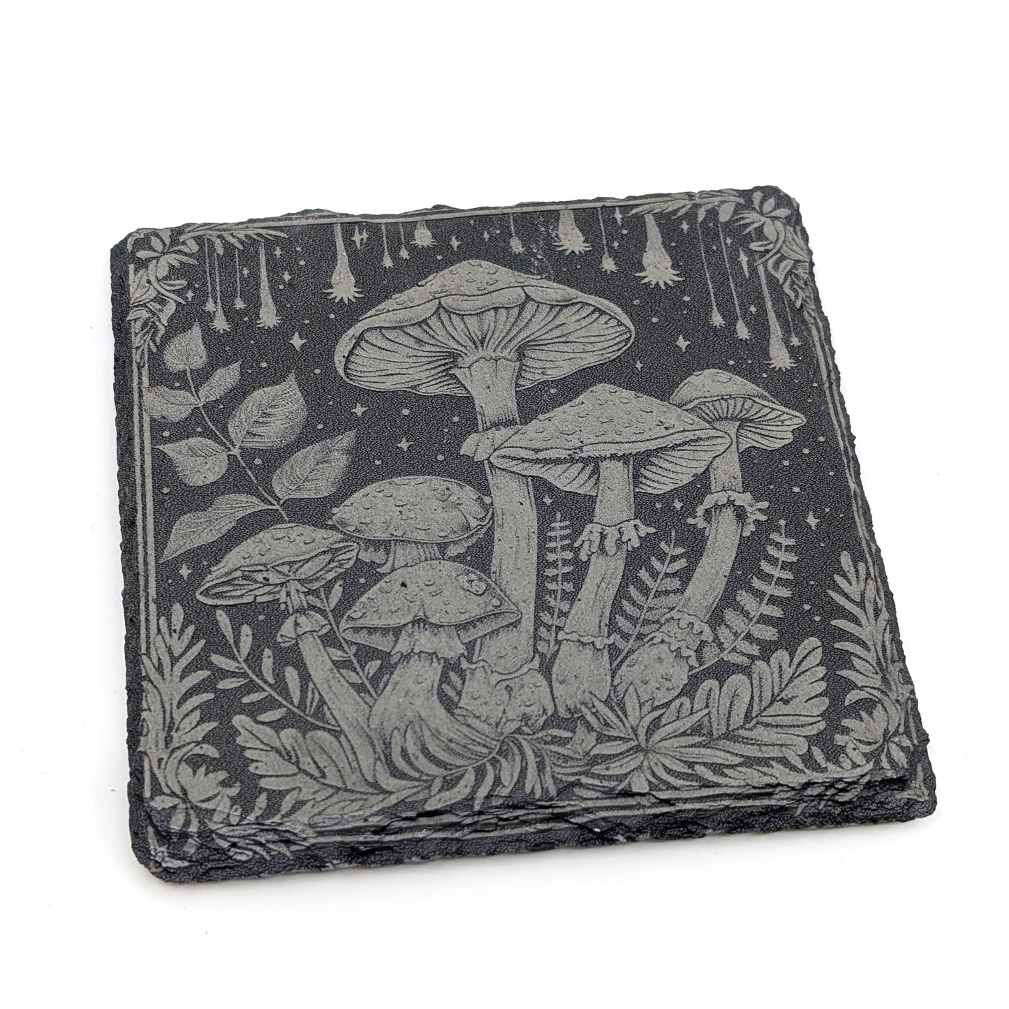 Slate Stone Coaster - Mushroom D