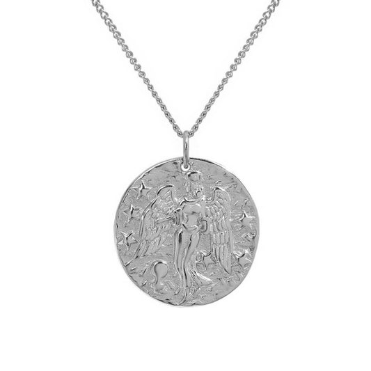 Virgo Zodiac Necklace Sterling Silver