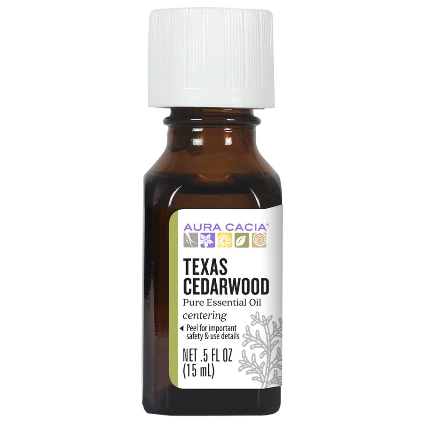 Aura Cacia Texas Cedarwood Essential Oil 0.5 fl. oz.