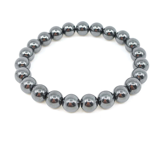 Hematite 8mm Stretch Braceletl