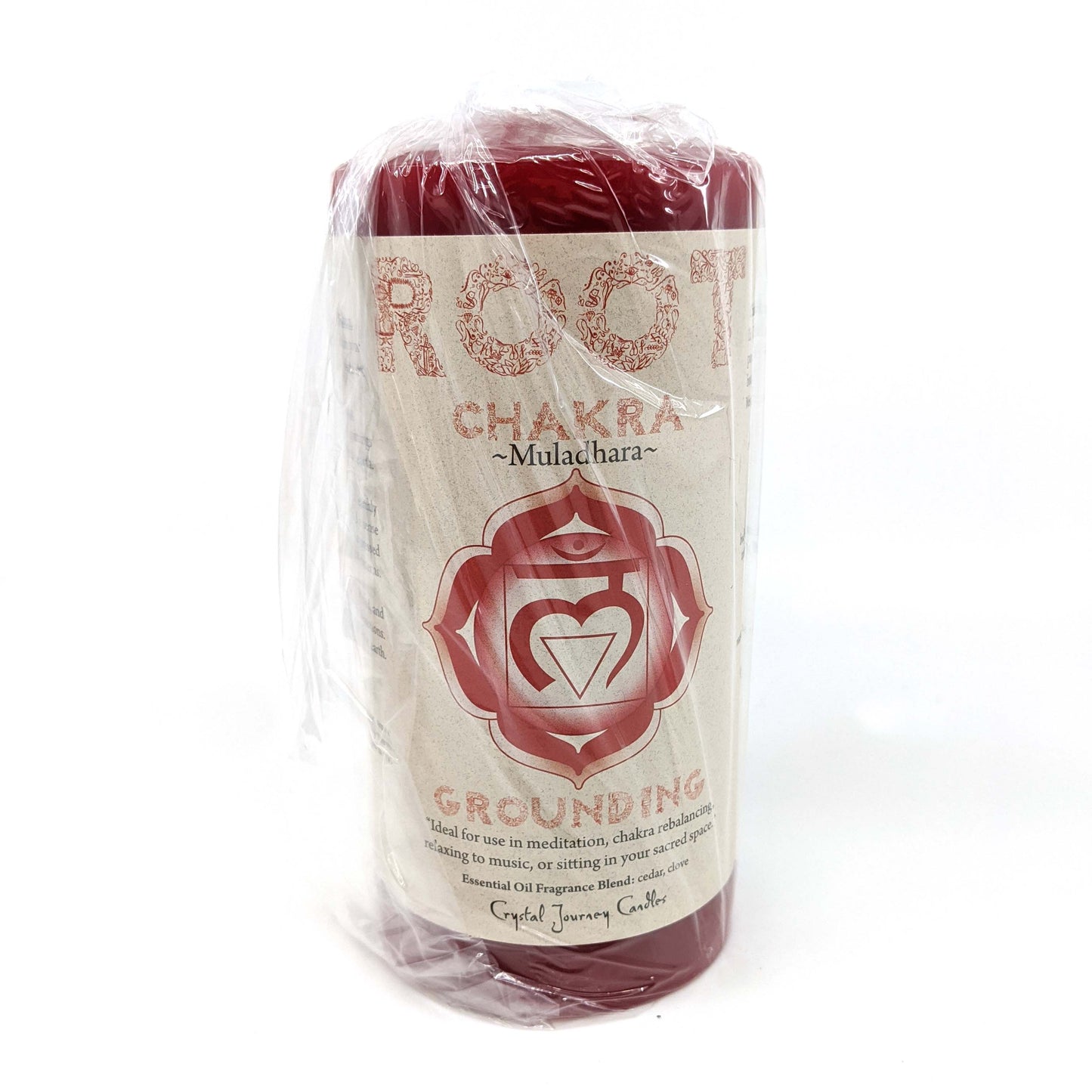 Crystal Journey Chakra Pillar Candle - Root