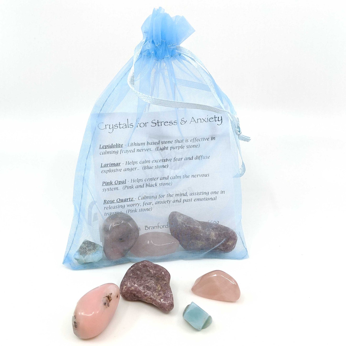 Anxiety & Stress Energy Stone Pouch