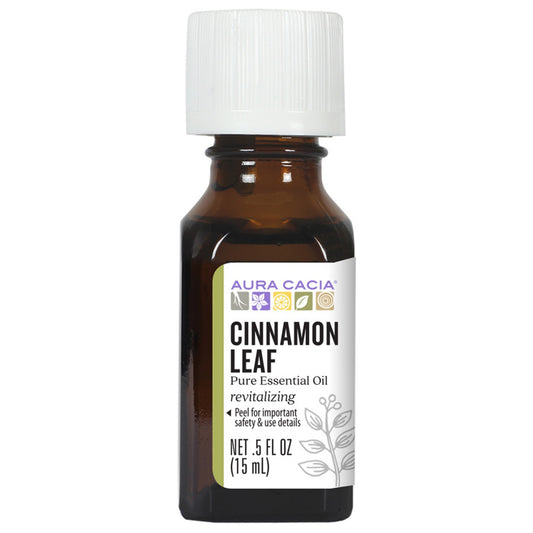 Aura Cacia Cinnamon Leaf Essential Oil 0.5 fl. oz.