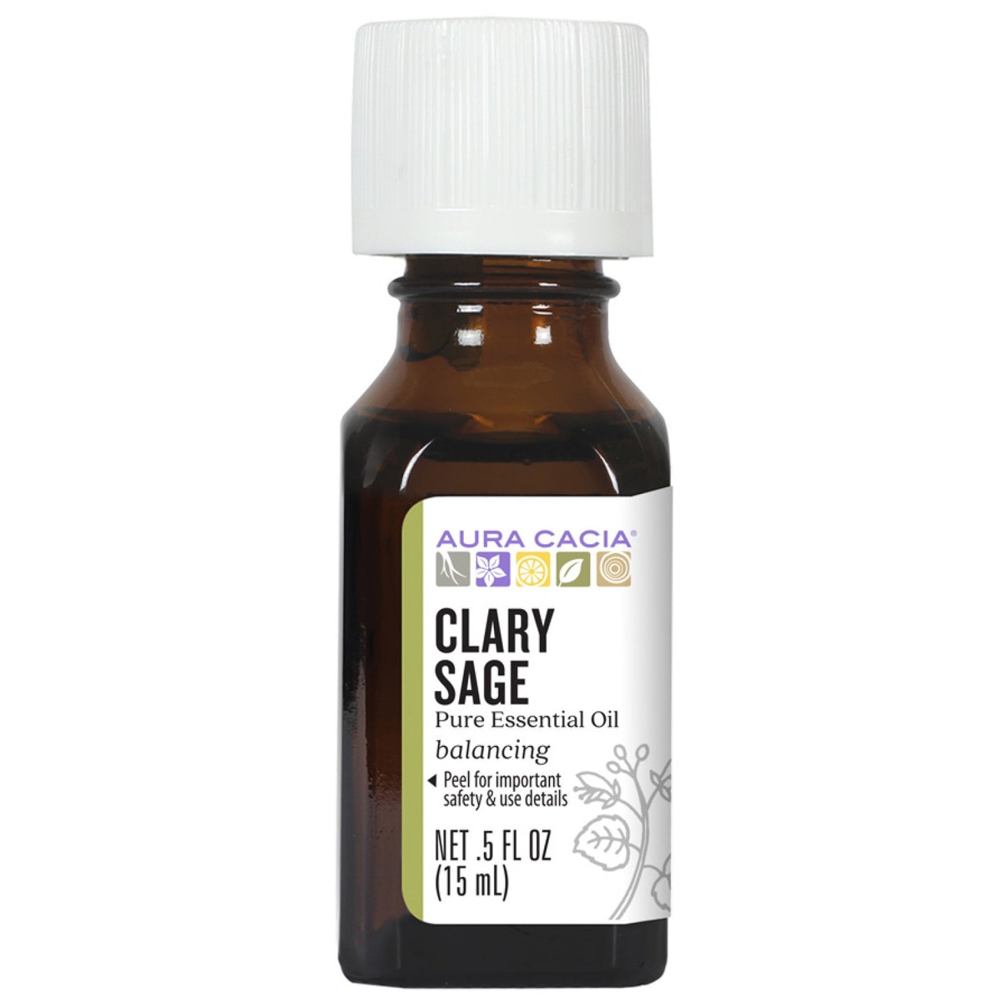 Aura Cacia Clary Sage Essential Oil 0.5 fl. oz.